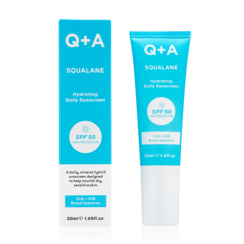 Q+A - Squalane SPF50 Hydrating Facial Sunscreen