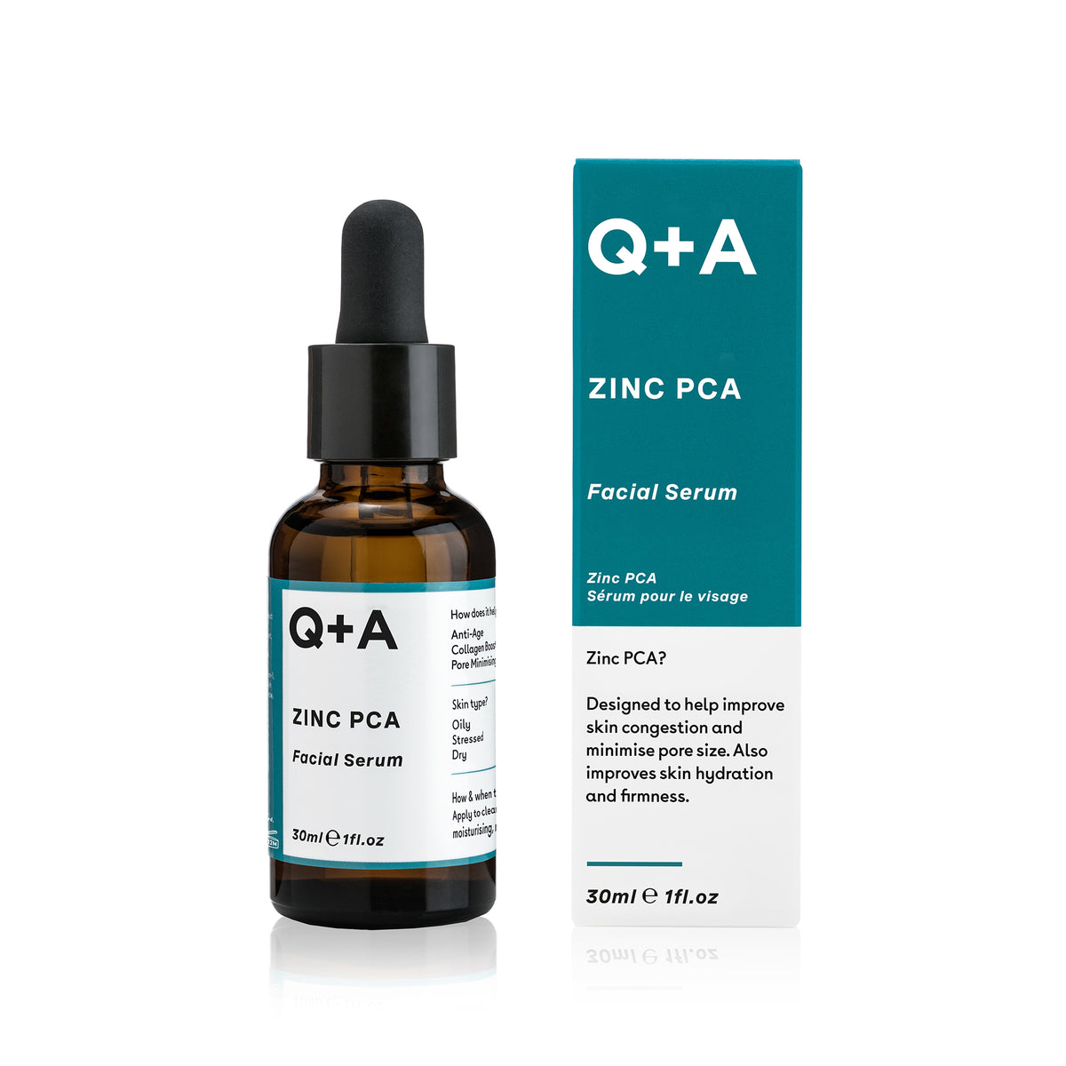 Q+A - Zinc PCA Moisturiser Facial Serum